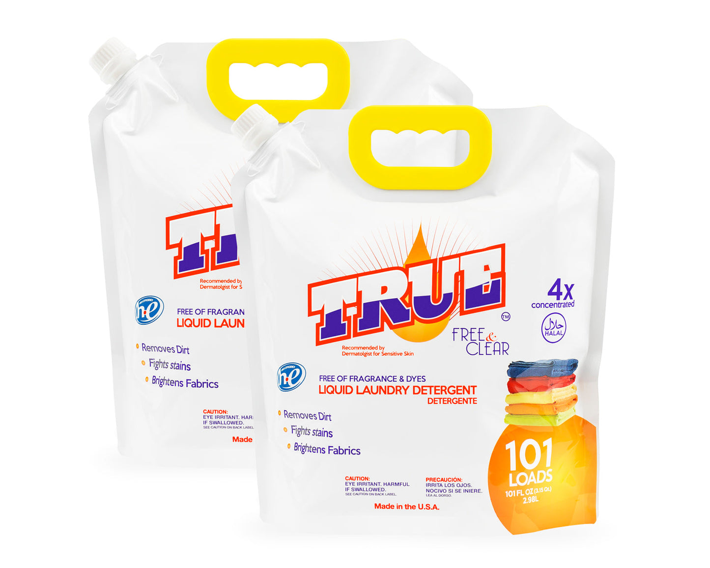 2x Free & Clear Laundry Detergent (202) Loads)